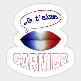 FRANCE JE TAIME GARNIER Sticker